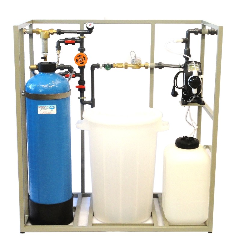 AUDKL automatické blokové úpravny vody s demikolonou a dávkovacím čerpadlem